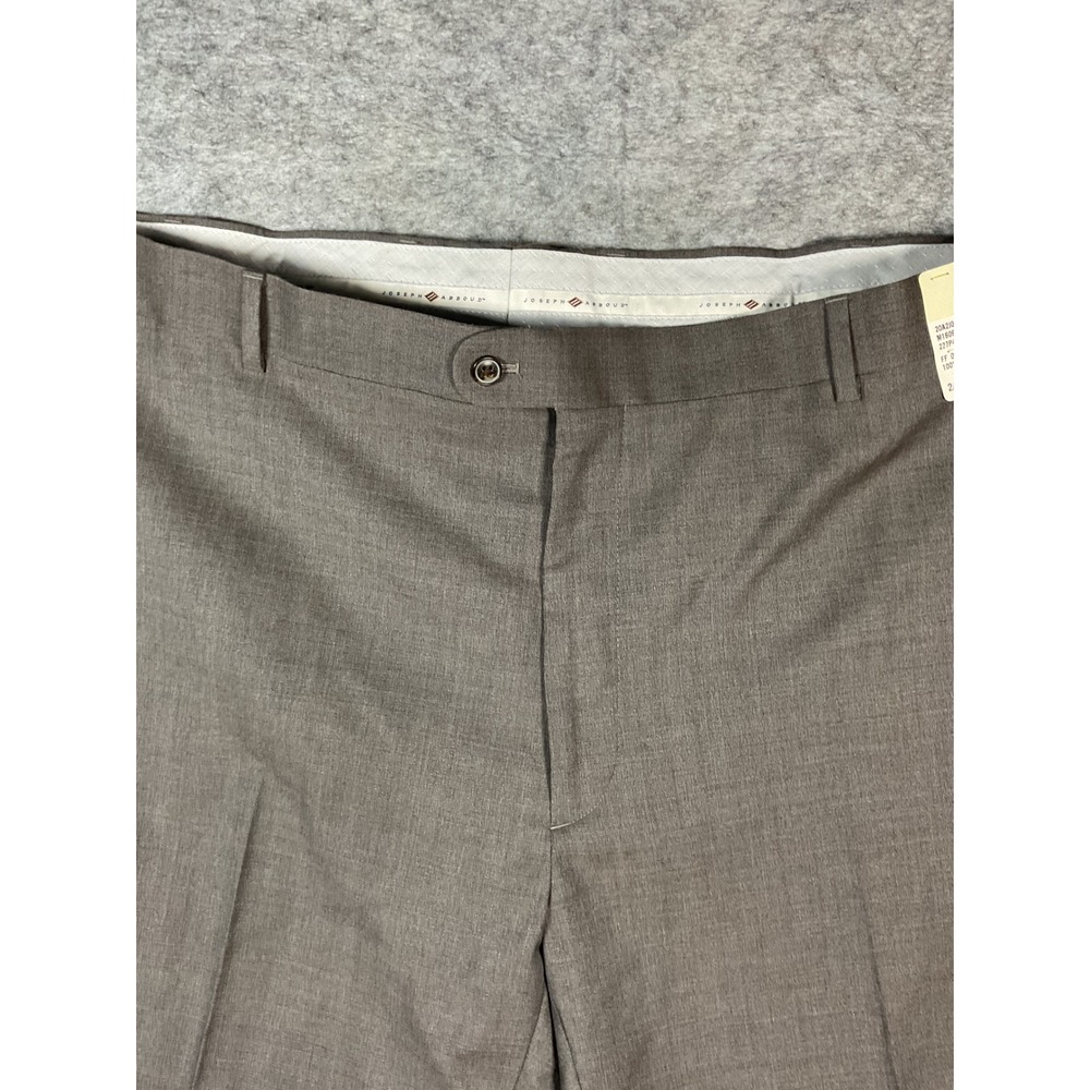 Joseph Abboud Exceptional Value Mens Flat Front Wool Dress Pants Size 48 Gray - Picture 3 of 5
